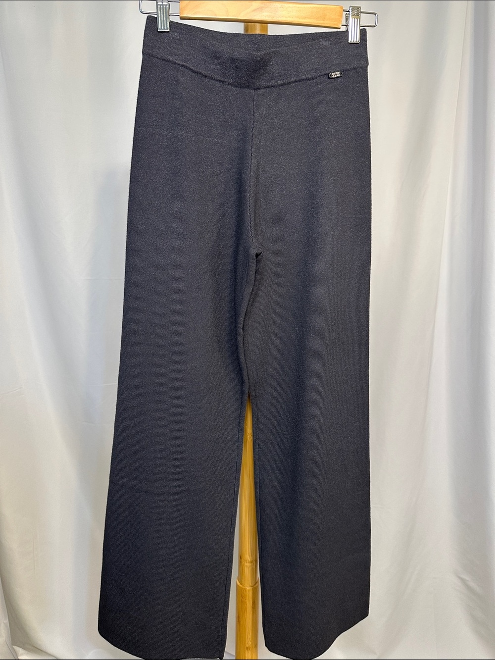 Scotch & Soda Wide Leg Grey Heather Knit Pants | NWT